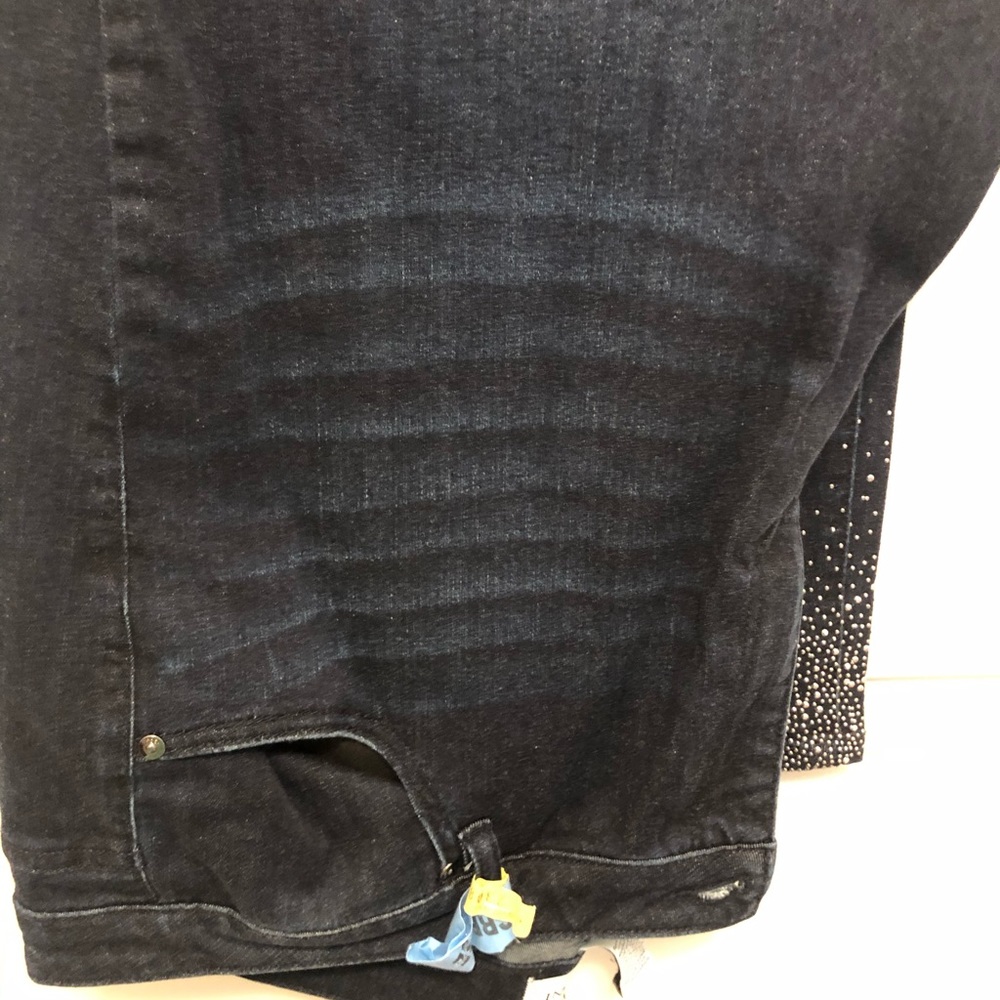 SOLD - Rhinestone Blue Jeans - Picture 2 of 4